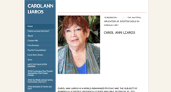 Desktop Screenshot of carolannliaros.com